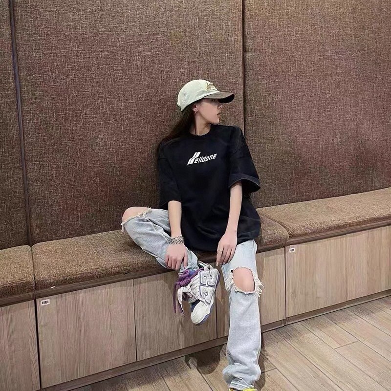 WE11DONE ウェルダンtシャツ偽物 触り心地のいい 純綿Tシャツ シンプル 半袖 メンズ 2色可選_14