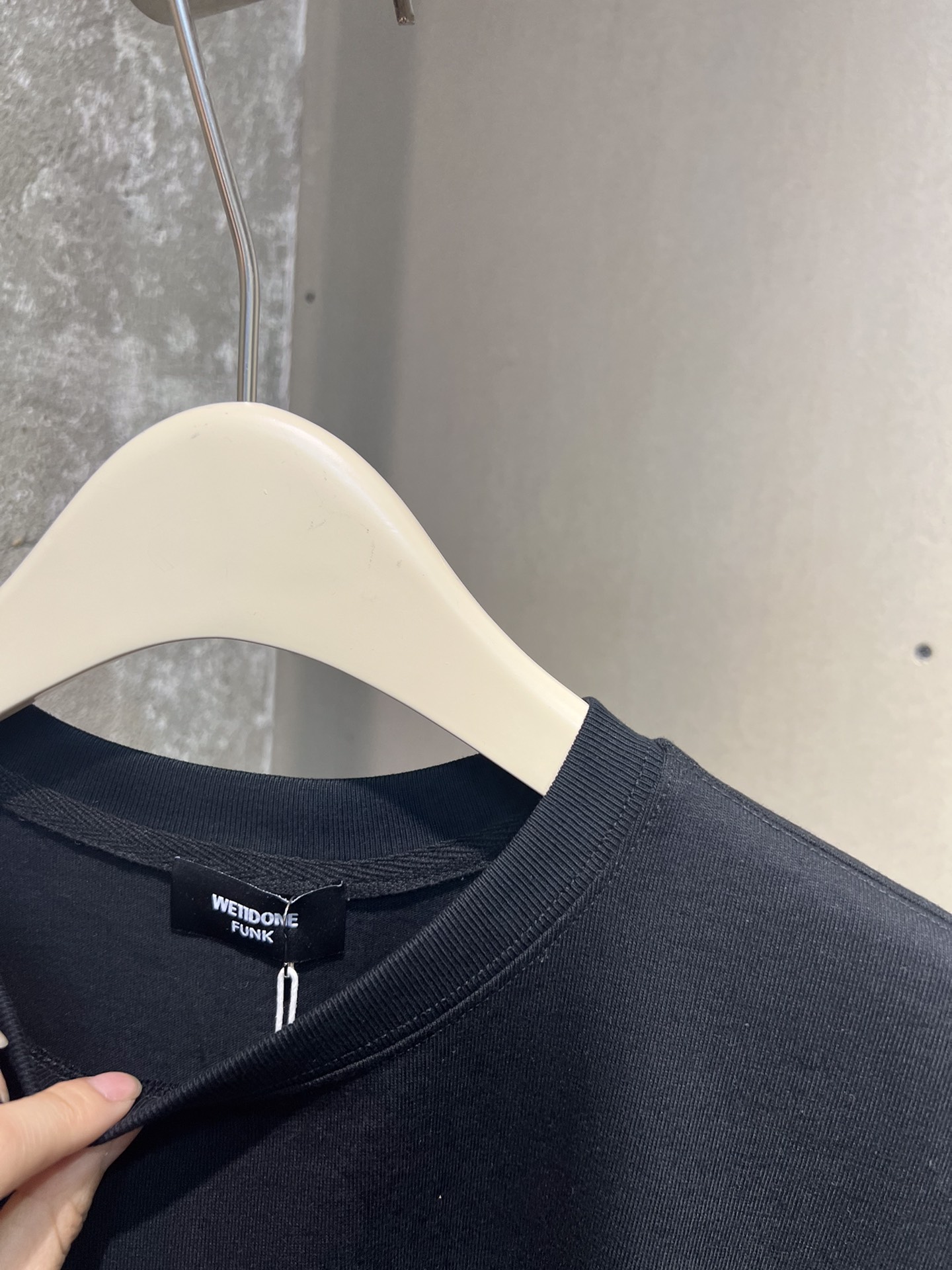 WE11DONE 超激得新品 ウェルトップ偽物 純綿Tシャツ 短袖 トップス カラフル 2色可選 人気新作 ブラック_5