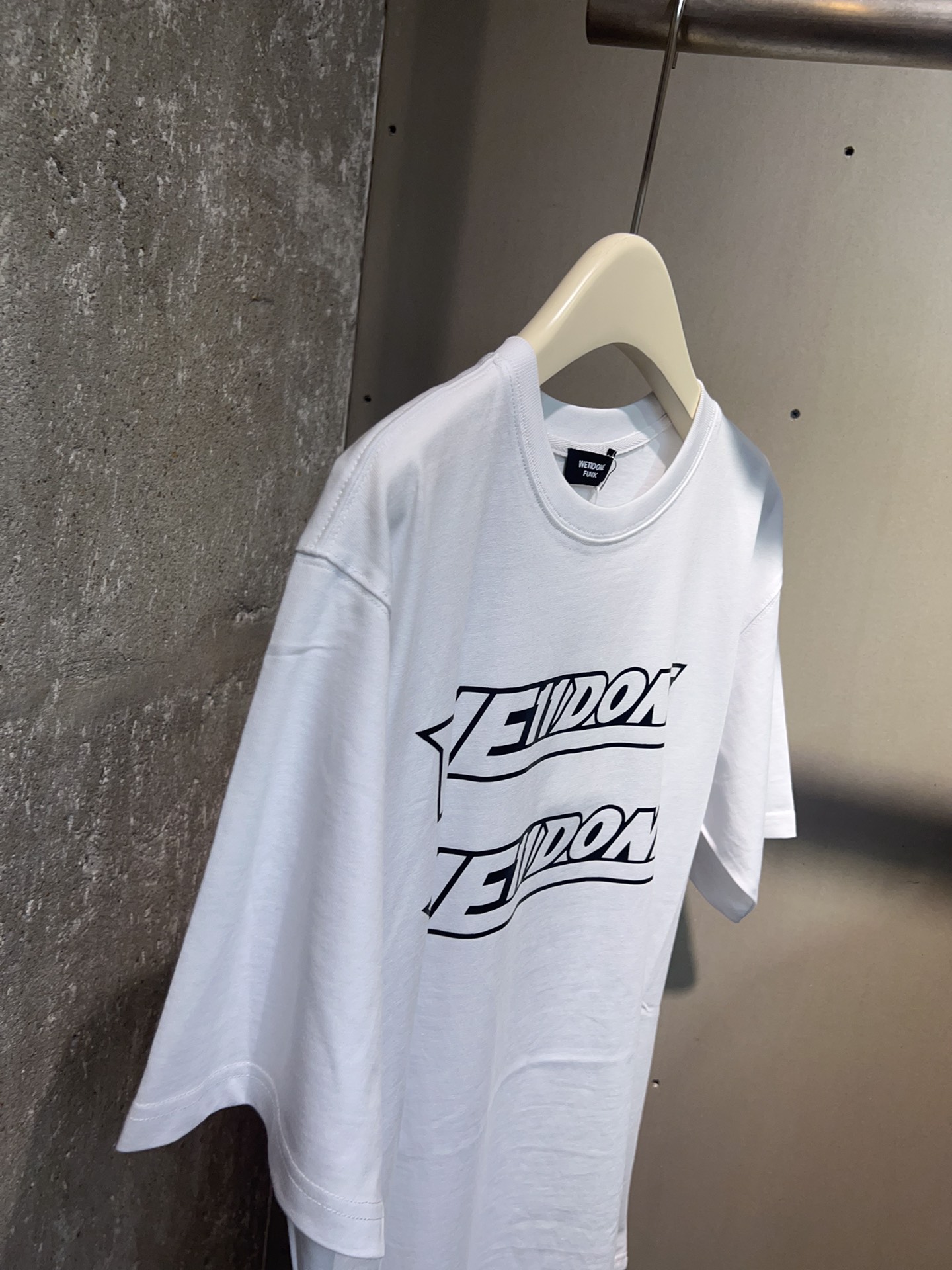 WE11DONE 超激得新品 トップウェルスーパーコピー 純綿Tシャツ 短袖 トップス カラフル 2色可選 人気新作 ホワイト_5