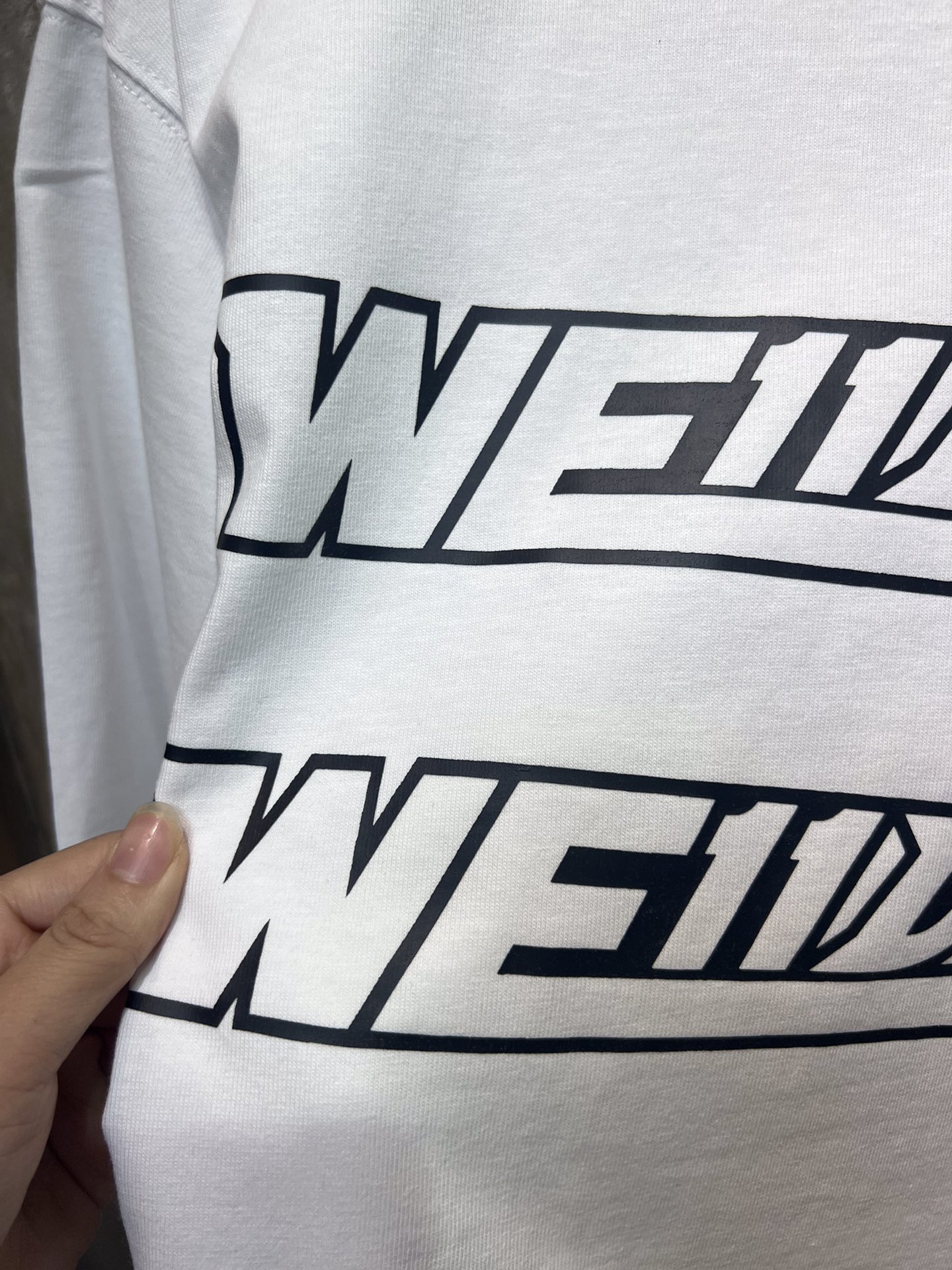 WE11DONE 超激得新品 トップウェルスーパーコピー 純綿Tシャツ 短袖 トップス カラフル 2色可選 人気新作 ホワイト_6