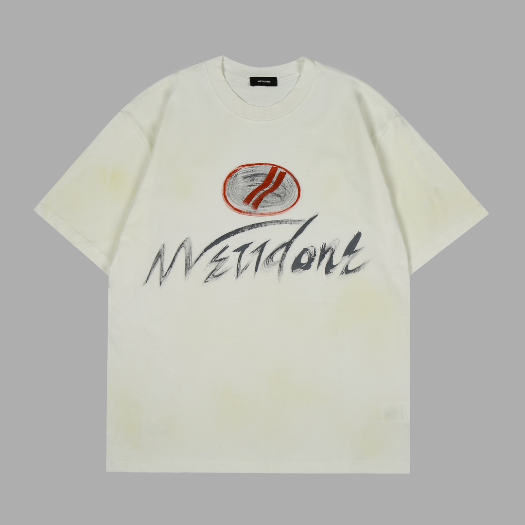 WE11DONE トップウェディング偽物 半袖 Tシャツ 純綿トップス シンプル 大活躍 ホワイト_2