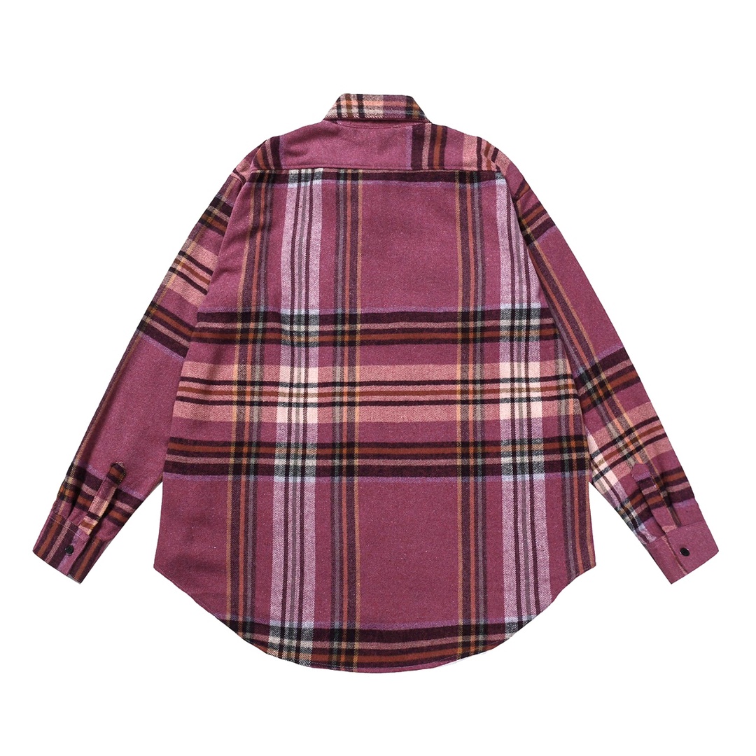WE11DONE 早秋服 ウエルダンの意味ｎ級品 カジュアルシャツ トップス 格子模様 ファッション レッド_2