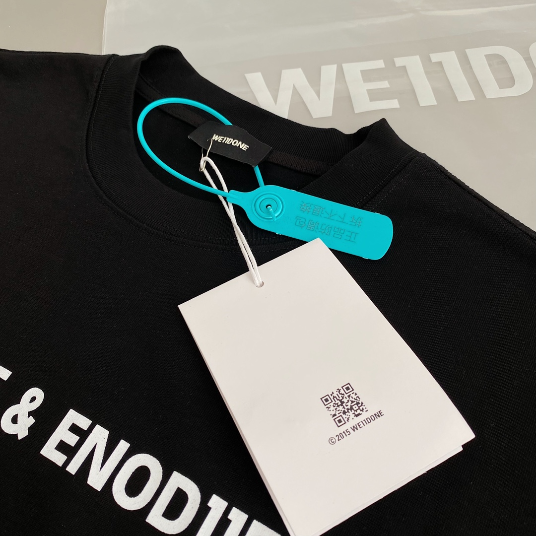 WE11DONE トップウェルスーパーコピー Tシャツ 純綿 丸首 ファッション 人気 2色可選 ブラック_6