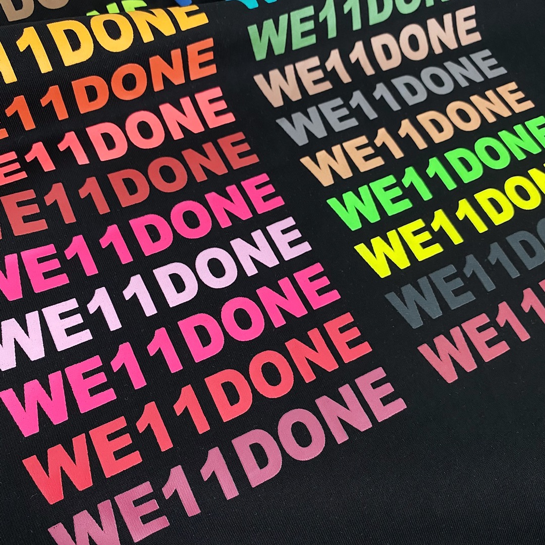 WE11DONE トップウェルスーパーコピー Tシャツ 純綿 丸首 ファッション 人気 2色可選 ブラック_7