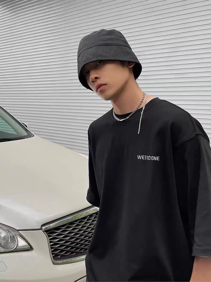 WE11DONE HOT 夏服 ウェルダン 韓国激安通販 純綿 シンプルトップス tシャツ 男女兼用 ファッション 2色可選_6
