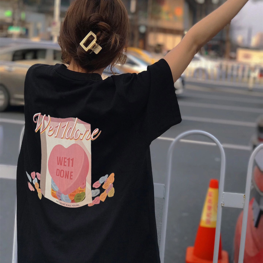WE11DONE ウェルダンとは激安通販 人気定番可愛い 純綿tシャツ シンプルトップス ハット 3色可選_1