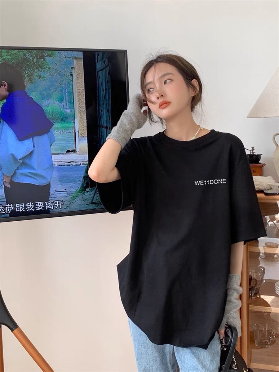 WE11DONE ウェルダンとは激安通販 人気定番可愛い 純綿tシャツ シンプルトップス ハット 3色可選_3