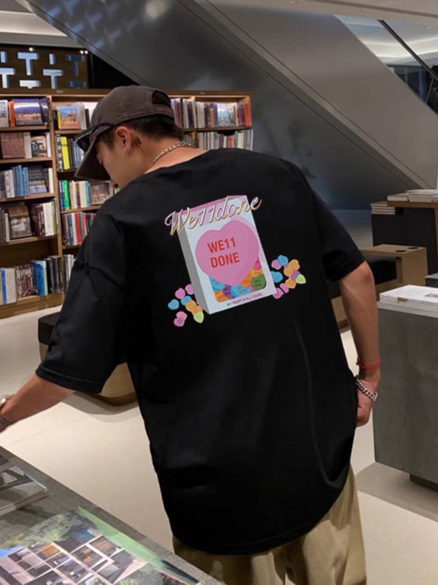 WE11DONE ウェルダンとは激安通販 人気定番可愛い 純綿tシャツ シンプルトップス ハット 3色可選_4