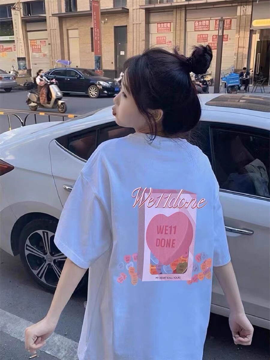 WE11DONE ウェルダンとは激安通販 人気定番可愛い 純綿tシャツ シンプルトップス ハット 3色可選_9