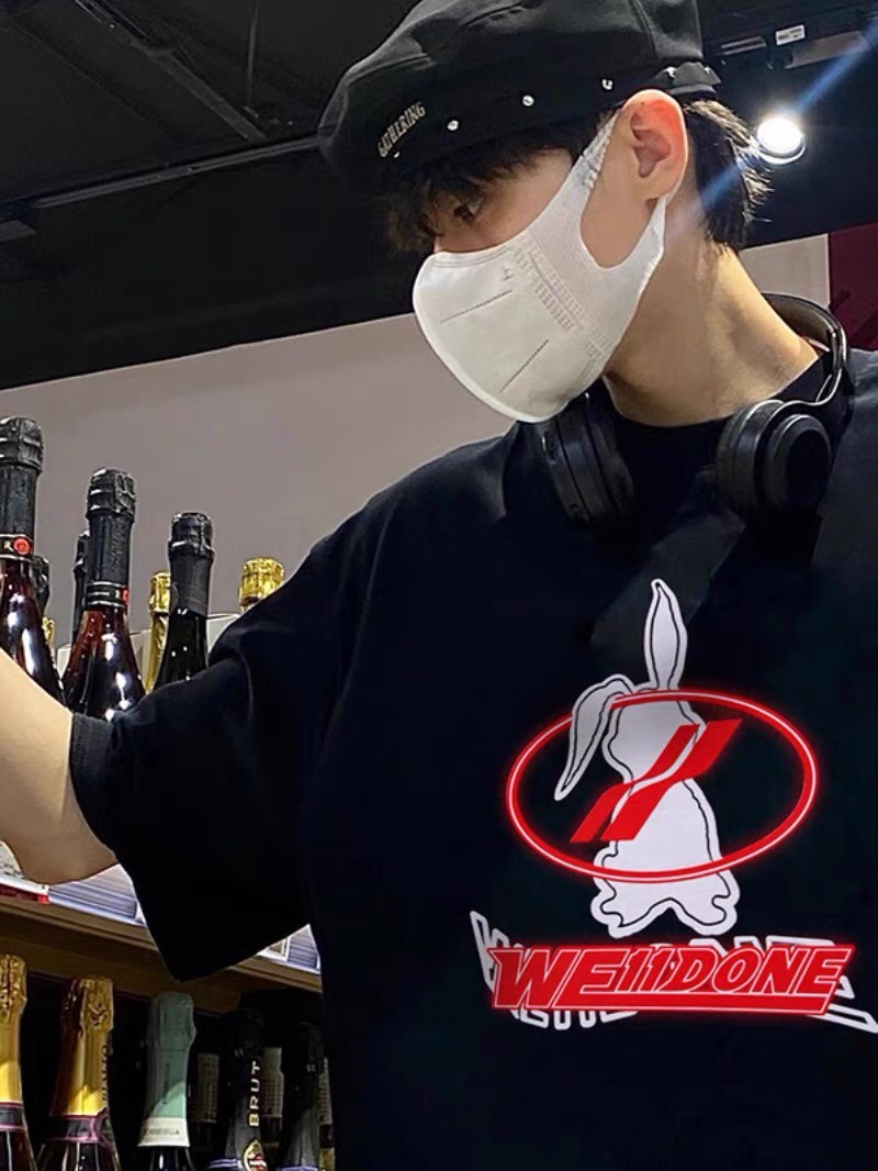 WE11DONE トップウェディング偽物 春夏人気セール安い 純綿tシャツ シンプルトップス 2色可選_2