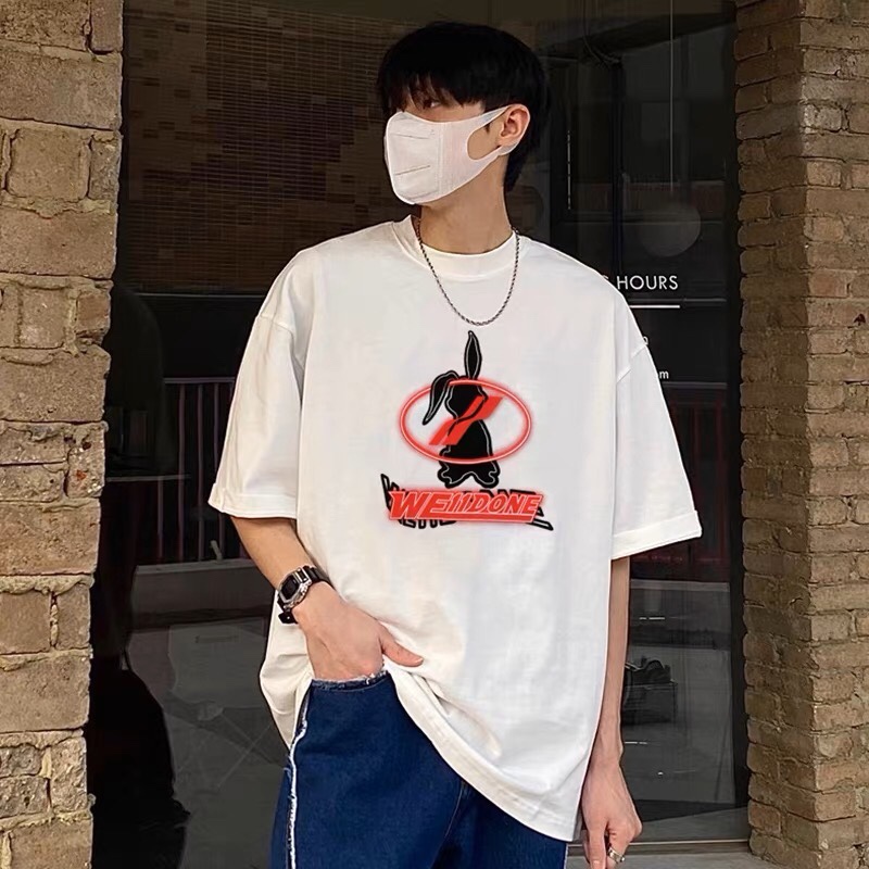 WE11DONE トップウェディング偽物 春夏人気セール安い 純綿tシャツ シンプルトップス 2色可選_9