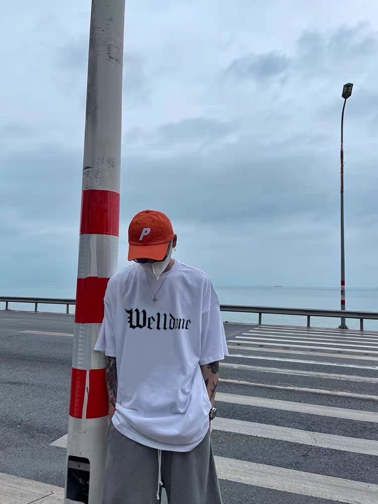 WE11DONE 夏新品 ウェルダンtシャツ激安通販 人気 シンプル 純綿tシャツトップス ゆったり 3色可選_7