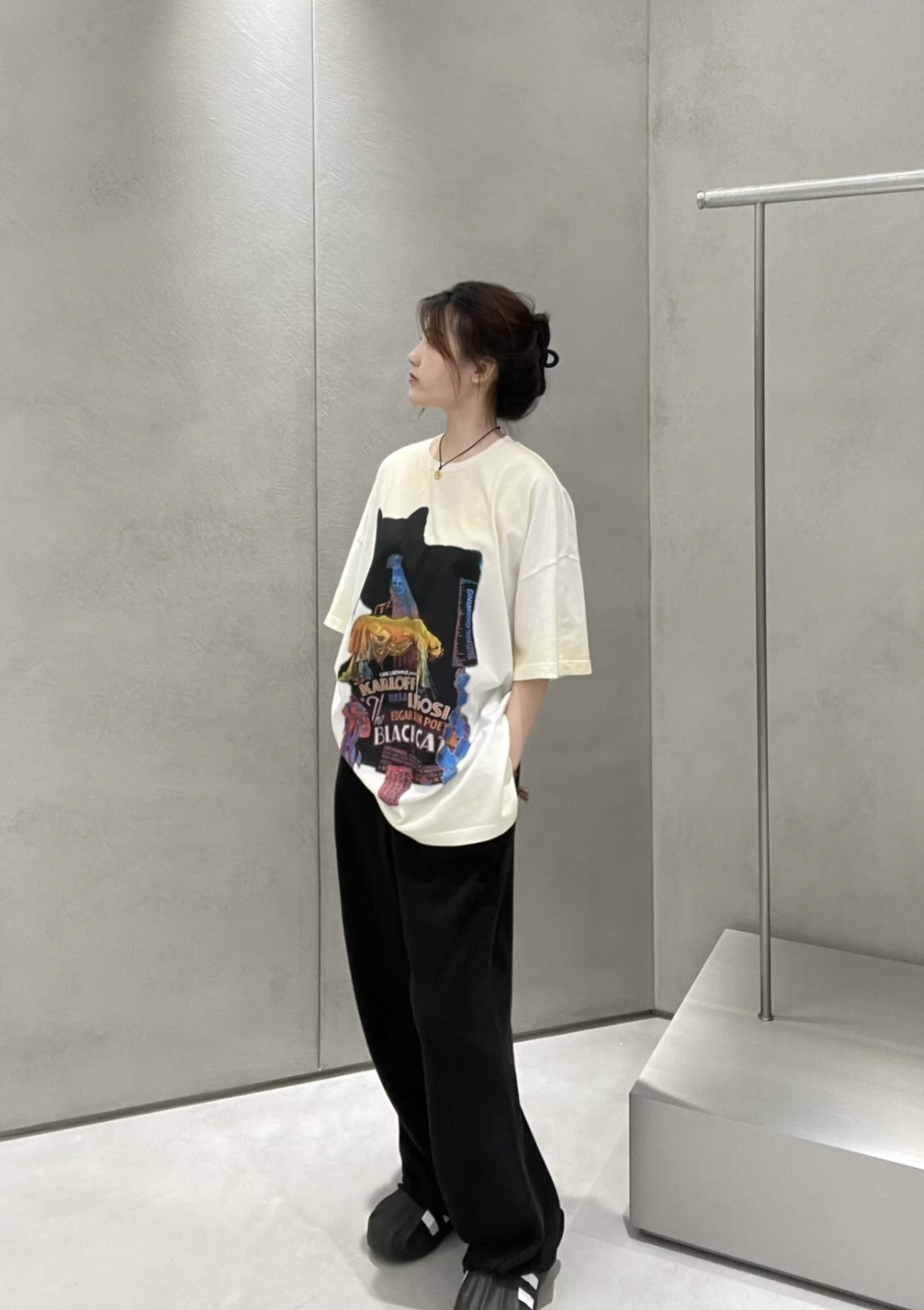 WE11DONE 夏 新作登場トップウェルドｎ級品 人気品 ファッション 純綿tシャツ トップス ゆったり 2色可選_5