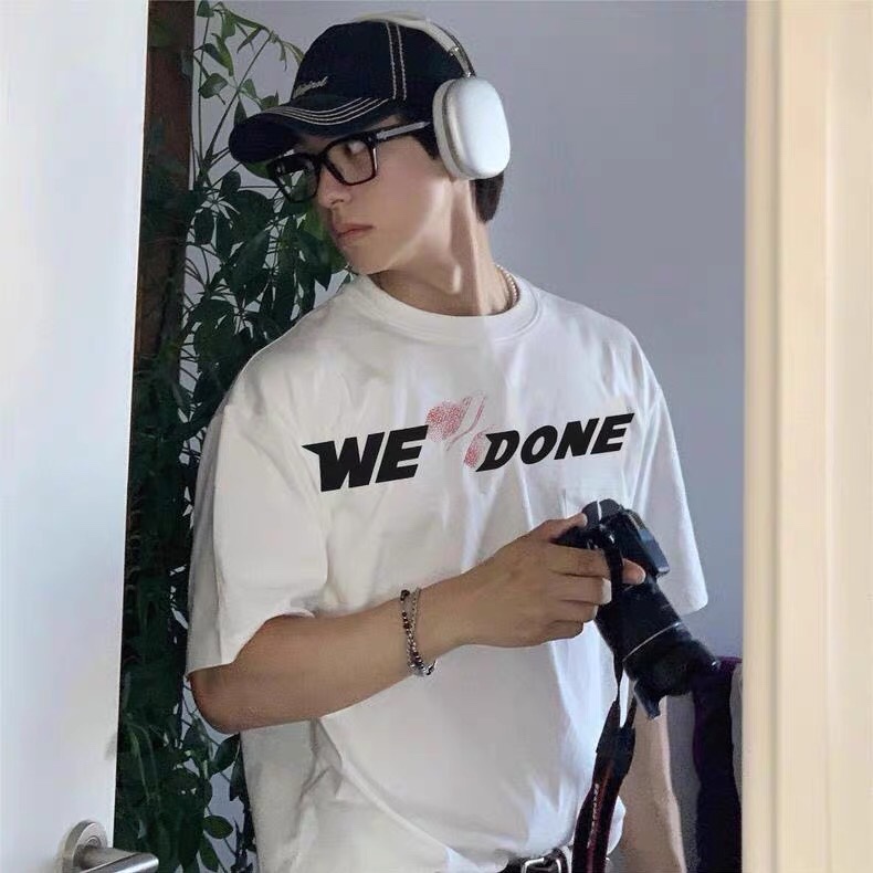 WE11DONE 素敵な ウエルダンとは激安通販 人気 ファッション 純綿 tシャツ トップス 品質保証安い 2色可選_8