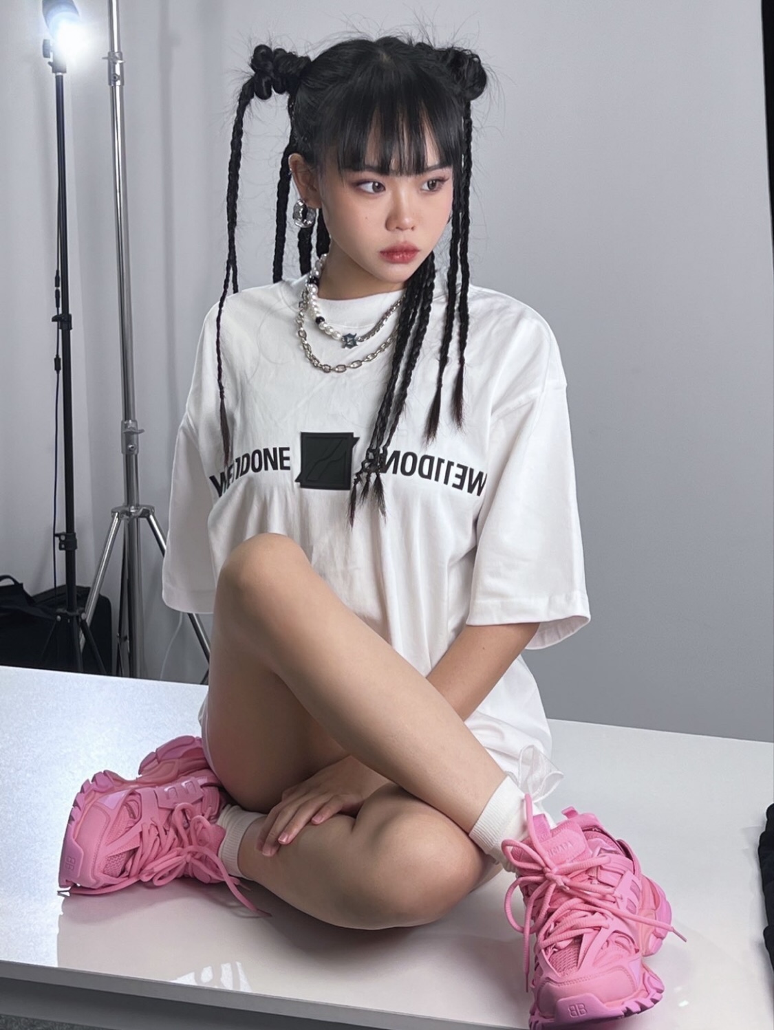 WE11DONE ウェルダン英語偽物 人気 ファッション 純綿 tシャツ トップス 品質保証 3色可選_5