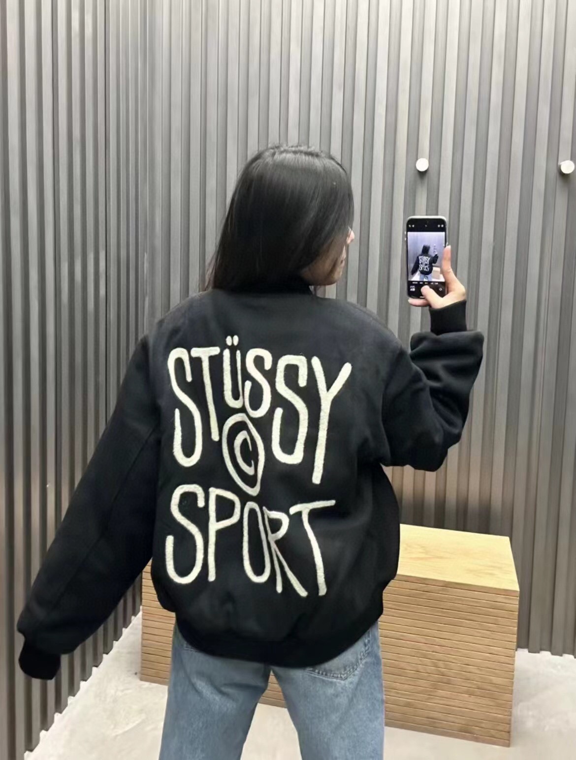 秋冬服 ステューシー ジャケット メンズｎ級品 新着 アウター SPORT文字プリント 運動 3色可選 ブラック_4