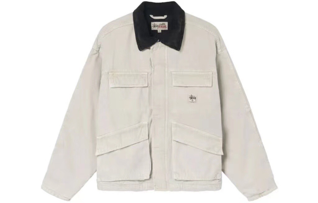stussy ステューシー セーターコピー ジャケット アウター 襟 青春 ファッション ホワイト_1