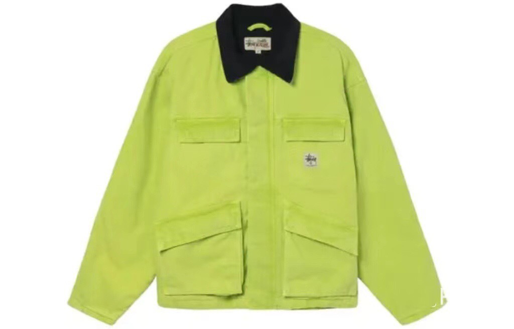 stussy ステューシーソックスｎ級品 ジャケット アウター 襟 青春 ファッション グリーン_1