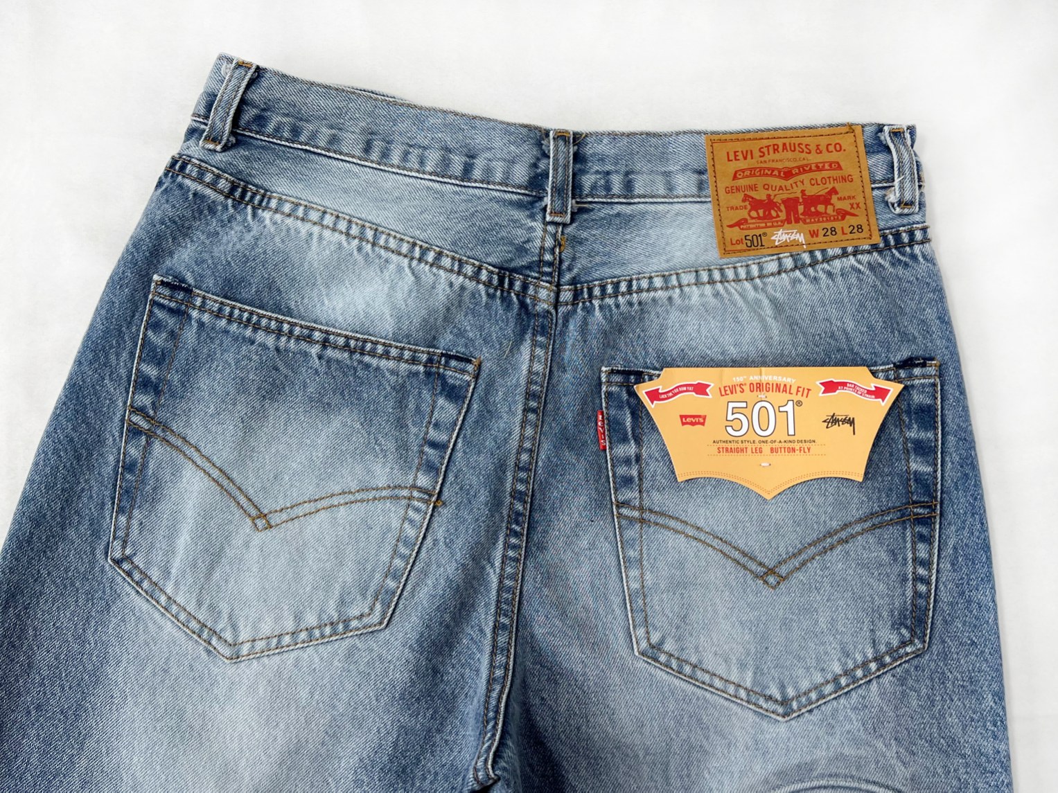 stussy メンズ ステューシーズボン偽物 ジンーズ パンツ 柔らかい デニム シンプル ファッション ブルー_9