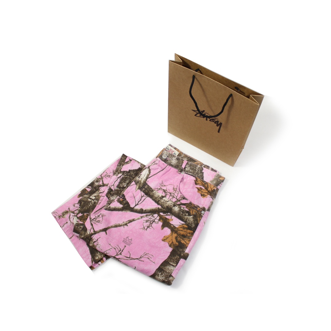 stussy 秋冬品 ステューシーカーゴパンツｎ級品 ジンーズ パンツ 柔らかい デニム シンプル 迷彩柄 ピンク_9
