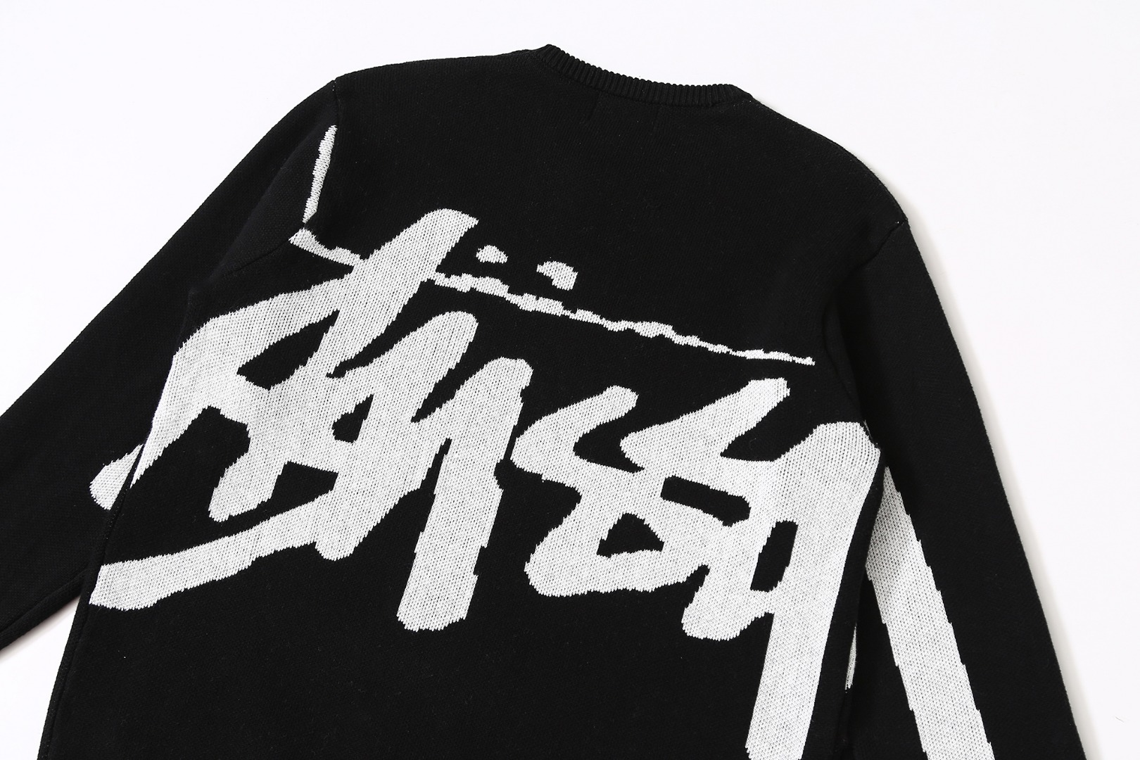 stussy 抜群な存在感  ステューシーセーター偽物 セーター 暖かい 男女兼用 カップル トップス ニット ブラック_15