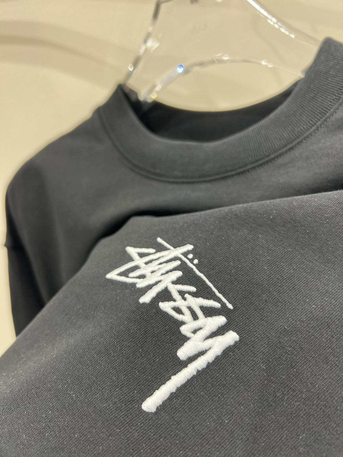 stussy 限定セール低価 ステューシー 夏服偽物 シンプル 純綿トップス 短袖 プリント 男女兼用 2色可選_2