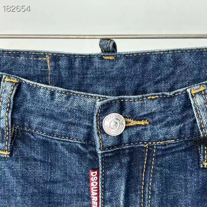 ディースク ズボン激安通販 限定セール低価 デニム ジーンズ メンズ ファッション 美脚 紅葉刺繡 ブルー_3