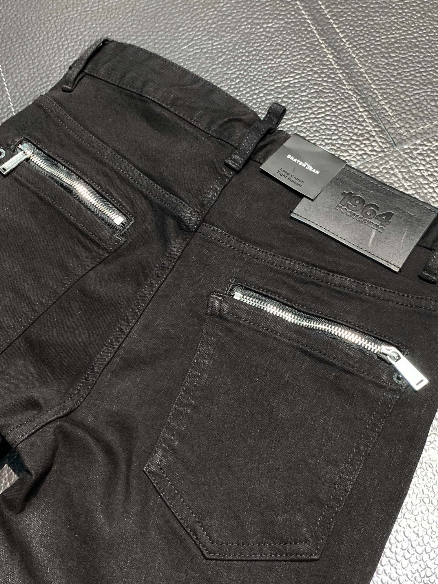 ディースクエアードジンーズｎ級品 デニム 美脚 日常ズボン ファッション ジンーズ 筒形 高級品 ブラック_7
