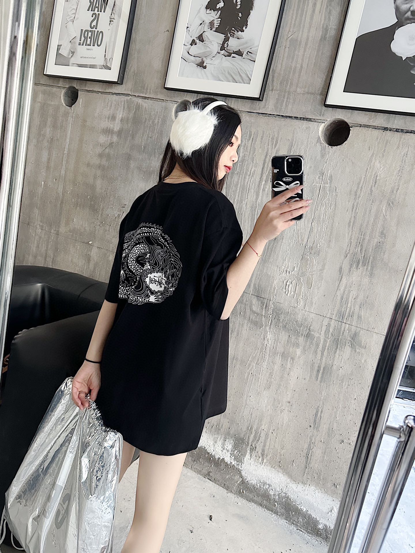 ステューシージャケットコピー 最安値人気 純綿 龍プリントトップス 短袖 tシャツ シンプル 人気 2色可選_16