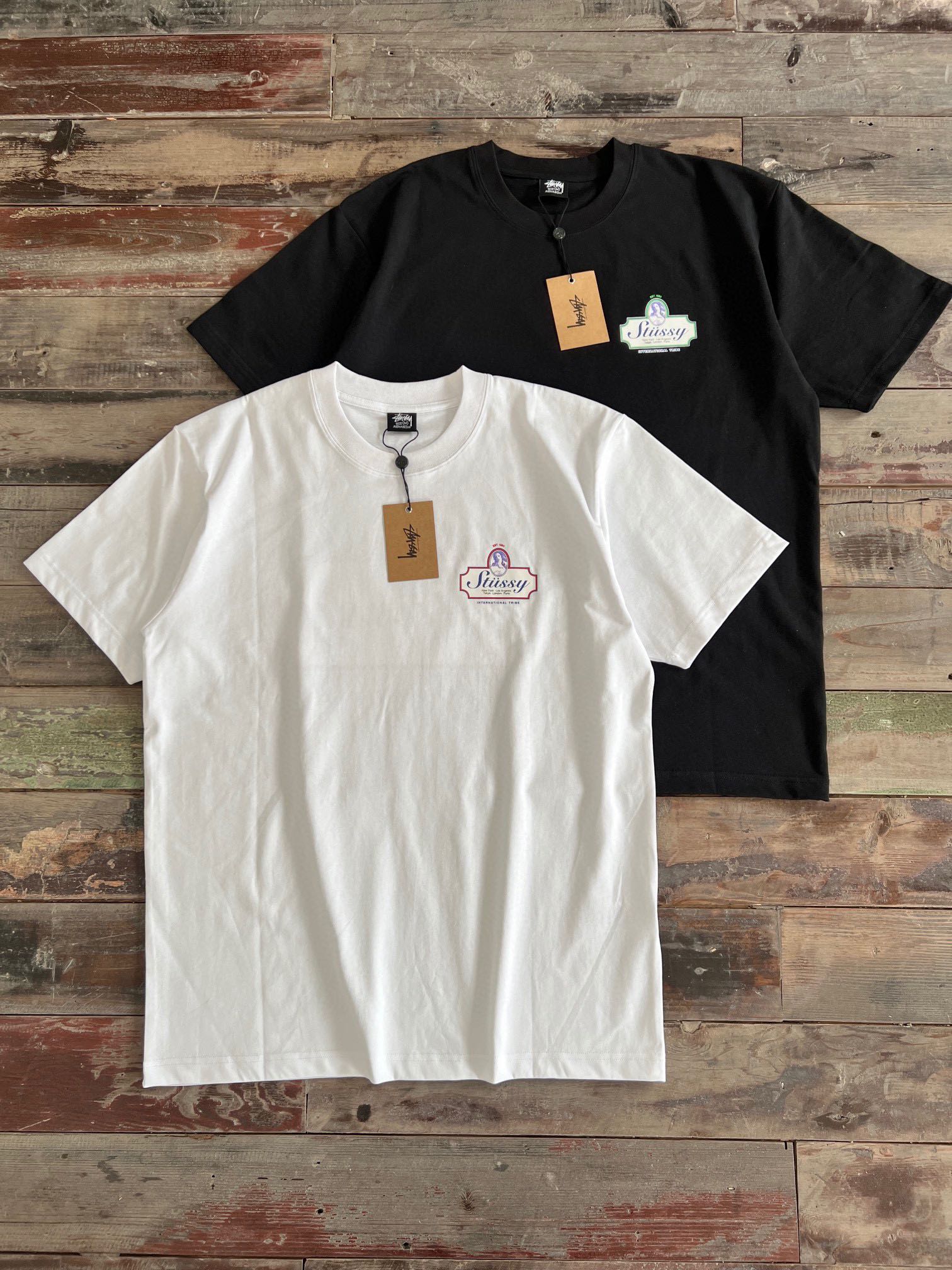 品質保証豊富なオ ステューシーtシャツコーデ激安通販 純綿 プリントトップス 短袖 シンプル 人気 2色可選_11