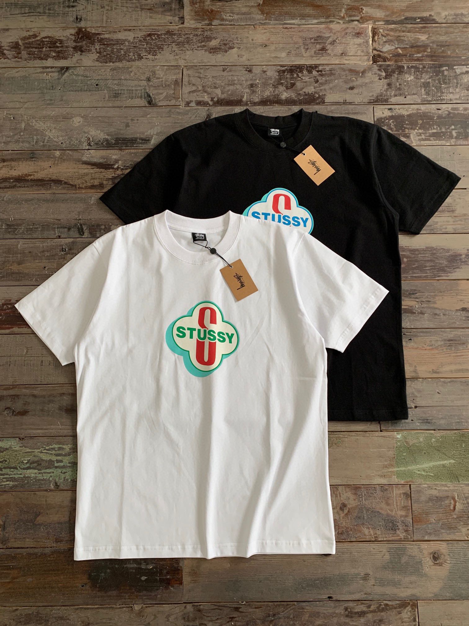 ステューシーtシャツメンズ偽物 純綿 プリント 素敵なトップス 短袖 シンプル 人気 ファッション 2色可選_1