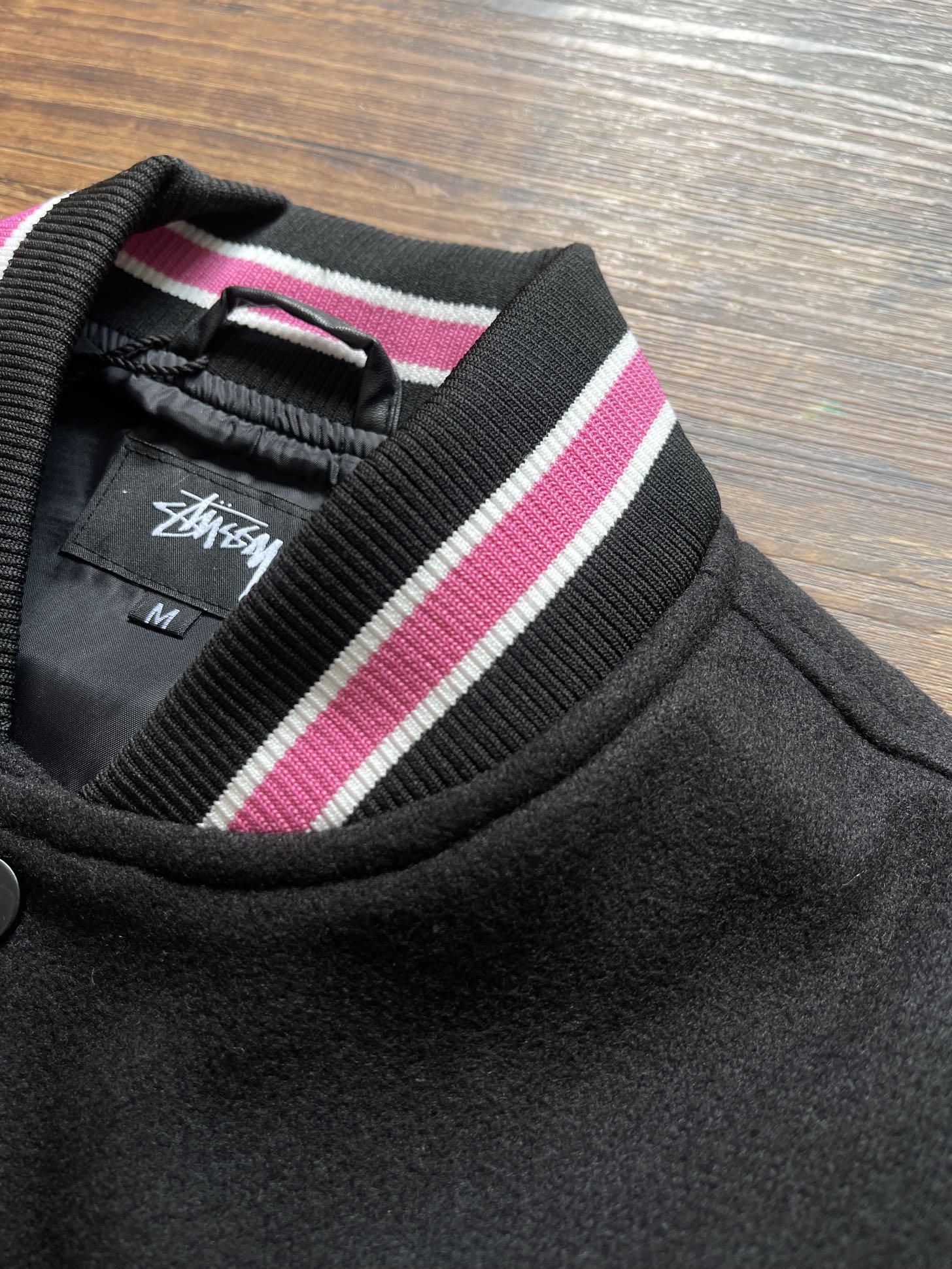 お買い得豊富な ステューシー アウターｎ級品 アウター 野球服 プリント ジャケット 運動 ファッション ブラック_4