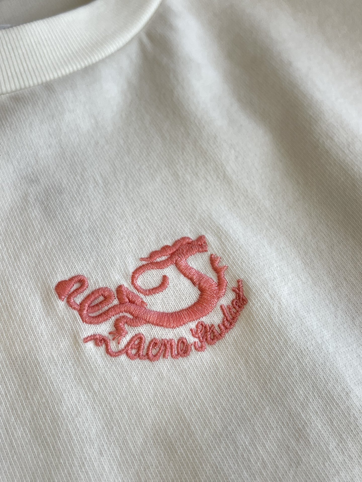 爆買い品質保証 アクネストゥディオズ tシャツ レディーススーパーコピー 純綿 トップス 短袖 人気 シンプル ホワイト_3
