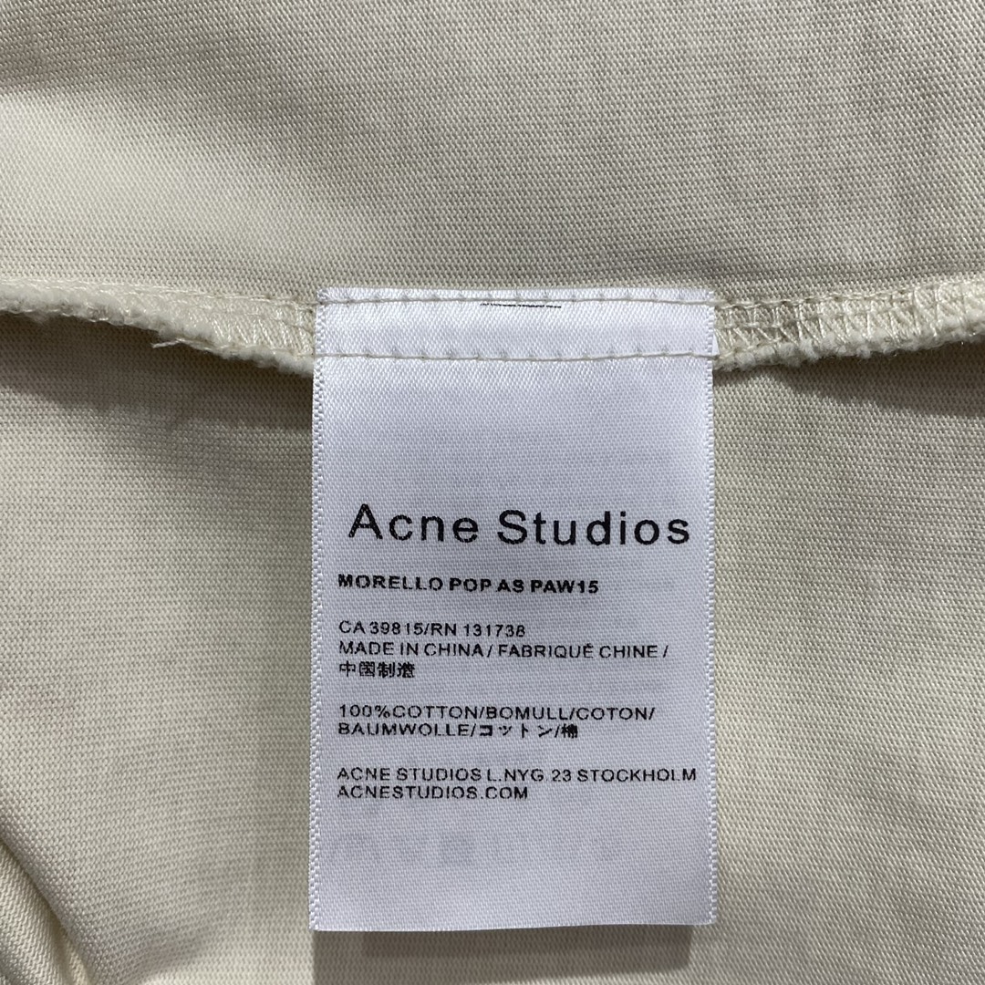 アクネステュディオス tシャツ激安通販 純綿 Tシャツ 長袖 トップス プリント 日常服 通勤 柔らかい ホワイト_9