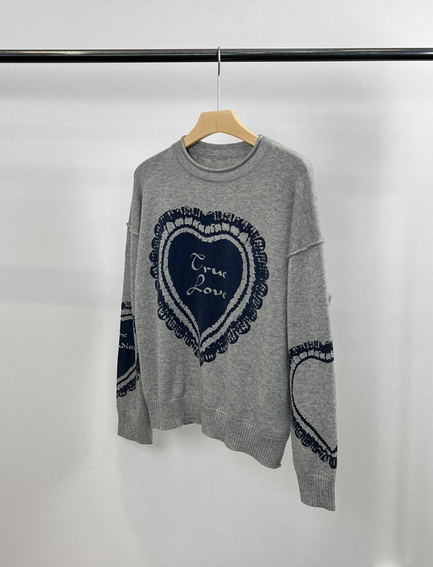 限定セール低価 アクネストゥディオズ ニットベストｎ級品 冬服 暖かい セータートップス ハット ゆったり グレイ_1