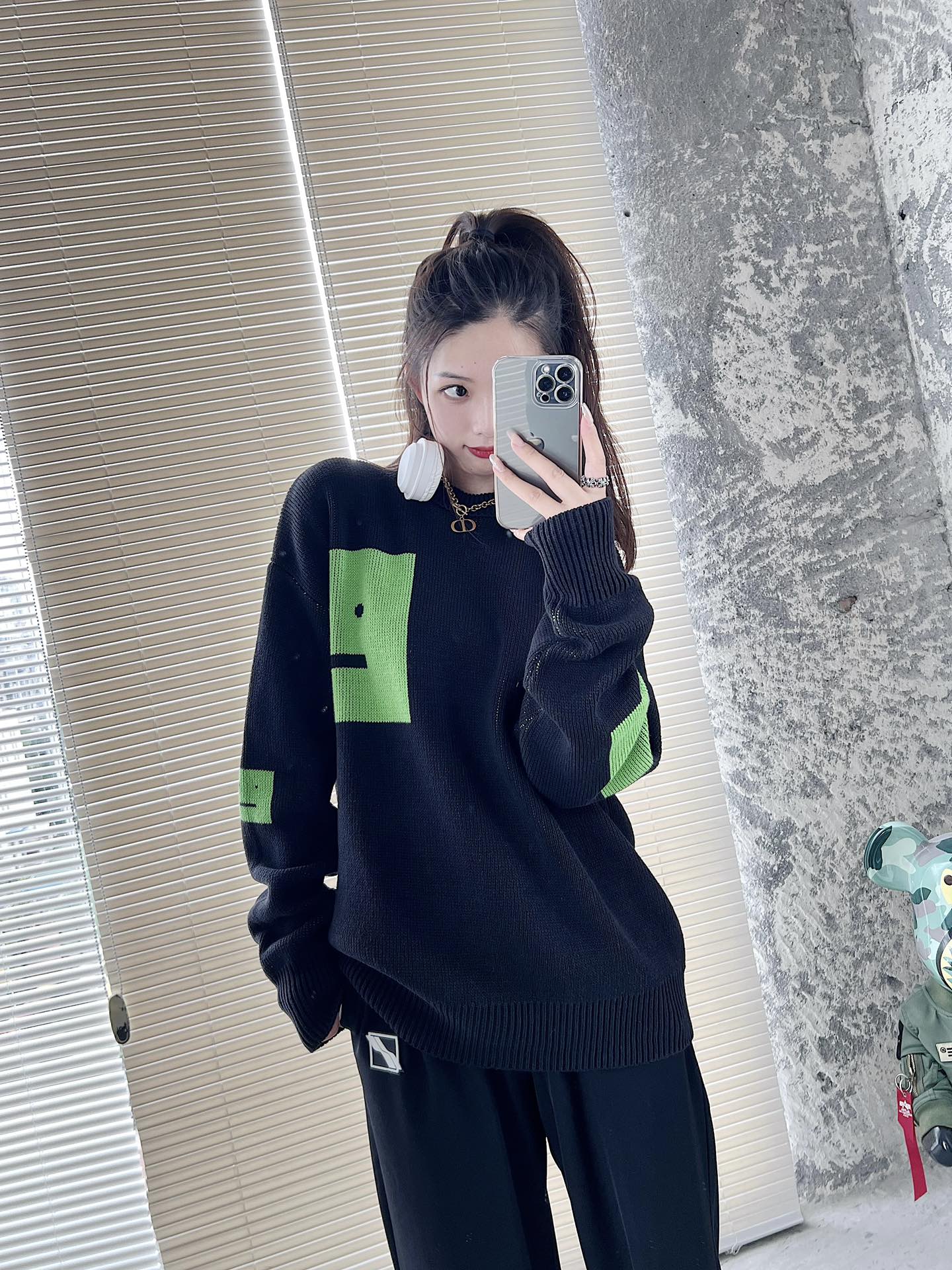 驚きの破格値 新着 アクネストゥディオズ モヘアニットｎ級品 トップス 長袖 セーターア 柔らかい 暖かい ファッション 2色可選_10