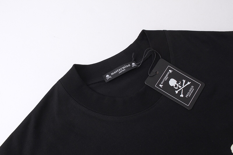 2018新登場の マスターマインド 通販スーパーコピー 純綿 Tシャツ トップス 短袖 髑髏プリント ゆたっり メンズ ブラック_3