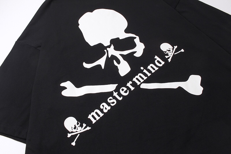 2018新登場の マスターマインド 通販スーパーコピー 純綿 Tシャツ トップス 短袖 髑髏プリント ゆたっり メンズ ブラック_4