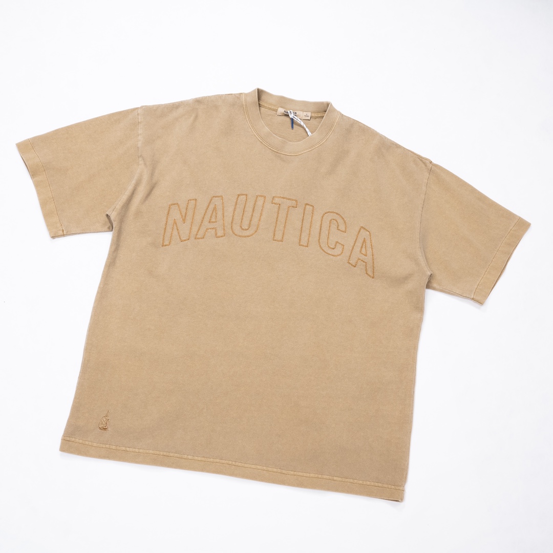 最安値人気 今季セール限定品ノーティカ アメリカ激安通販 純綿 トップス 半袖Tシャツ 刺繍ロゴ シンプル 4色可選_7