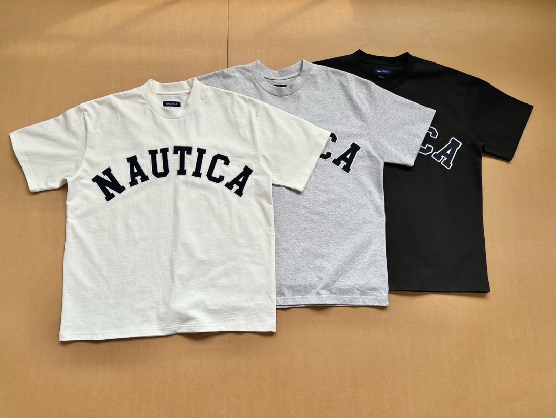 【激安】高級品通販 ノーティカ tシャツ コーデｎ級品 純綿 トップス 短袖 Tシャツ ファッション ロゴ刺繍 男女兼用 3色可選_1