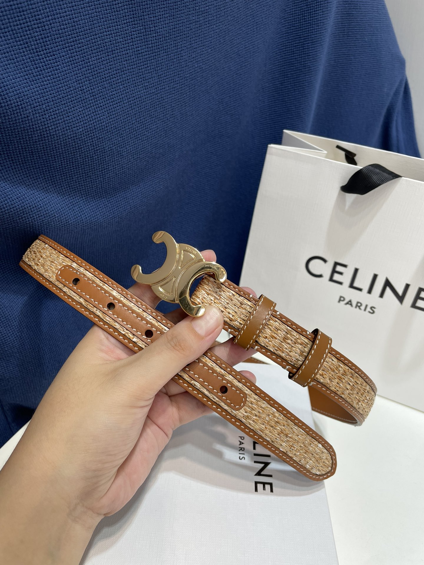 品質保証新作登場コーデセリーヌベルトコピー　TEEN TRIOMPHEスムースレザーベルト_4