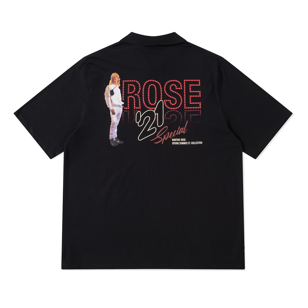 抜群の吸汗性 マーティンローズ レディースコピー 人気品 ゆったり 純綿 トップス 短袖 tシャツ カジュアル ブラック_2