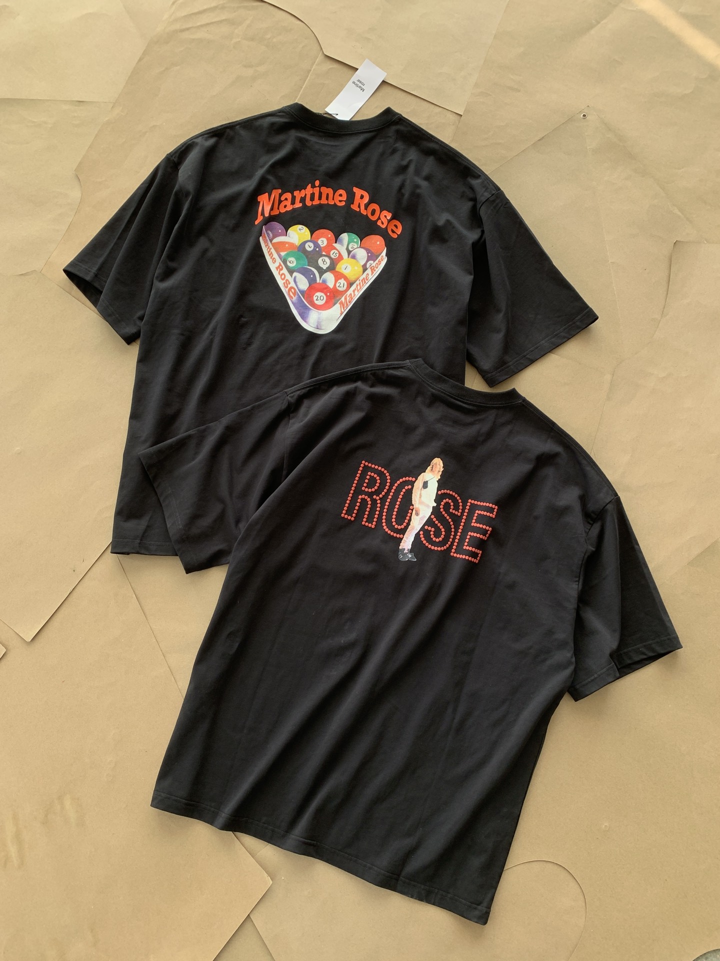 爆買い大得価 マーティンローズ ロンtｎ級品 フォアハンドプリント 純綿 トップス 短袖 tシャツ カジュアル ブラック_11