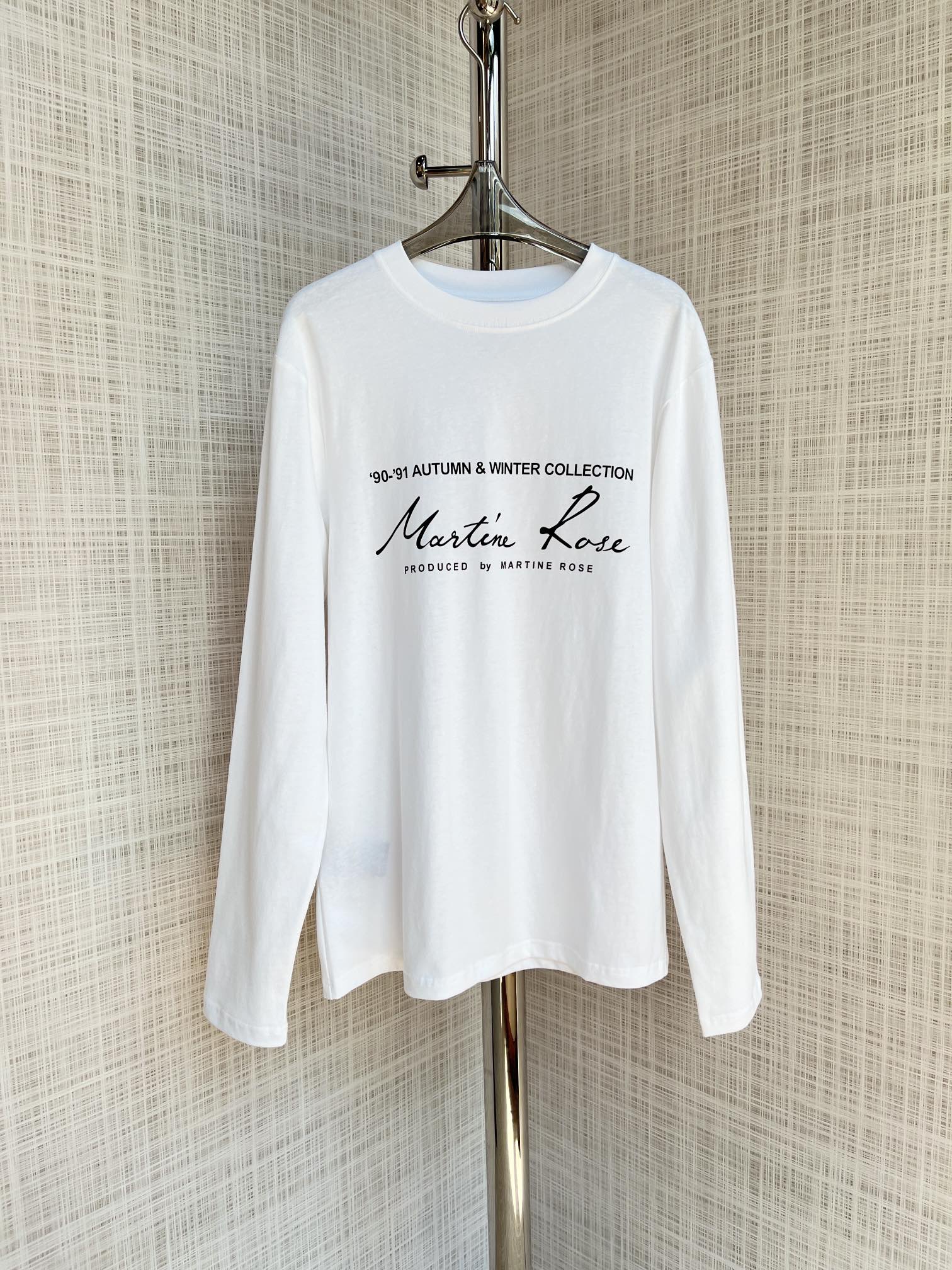 人気セールHOT マーティンローズ スニーカーコピー 純綿 トップス 長袖 tシャツ ファッション プリント 2色可選_5