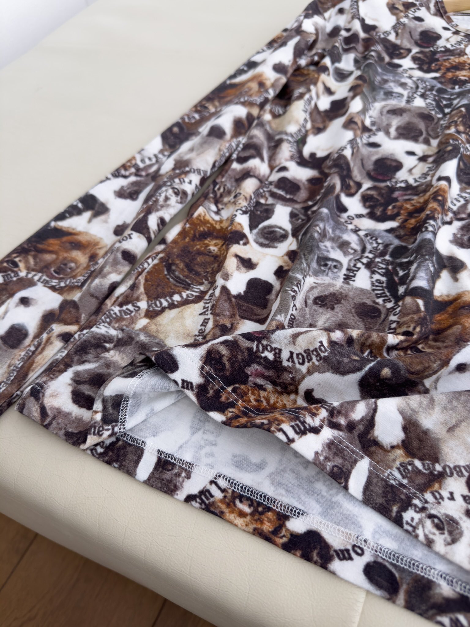 人気定番豊富な マーティンローズ セールｎ級品 純綿 トップス 長袖 tシャツ カラフル 犬プリント 弾性がいい ブラック_5