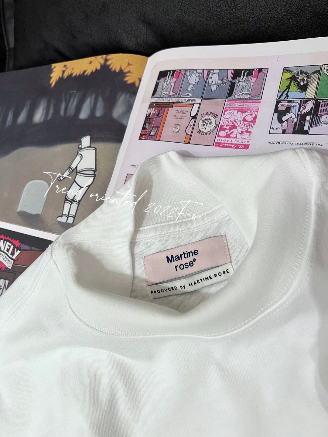 マーティンローズナイキ激安通販 純綿 トップス 長袖 tシャツ シンプル ファッション ハイネック ゆったり ホワイト_8
