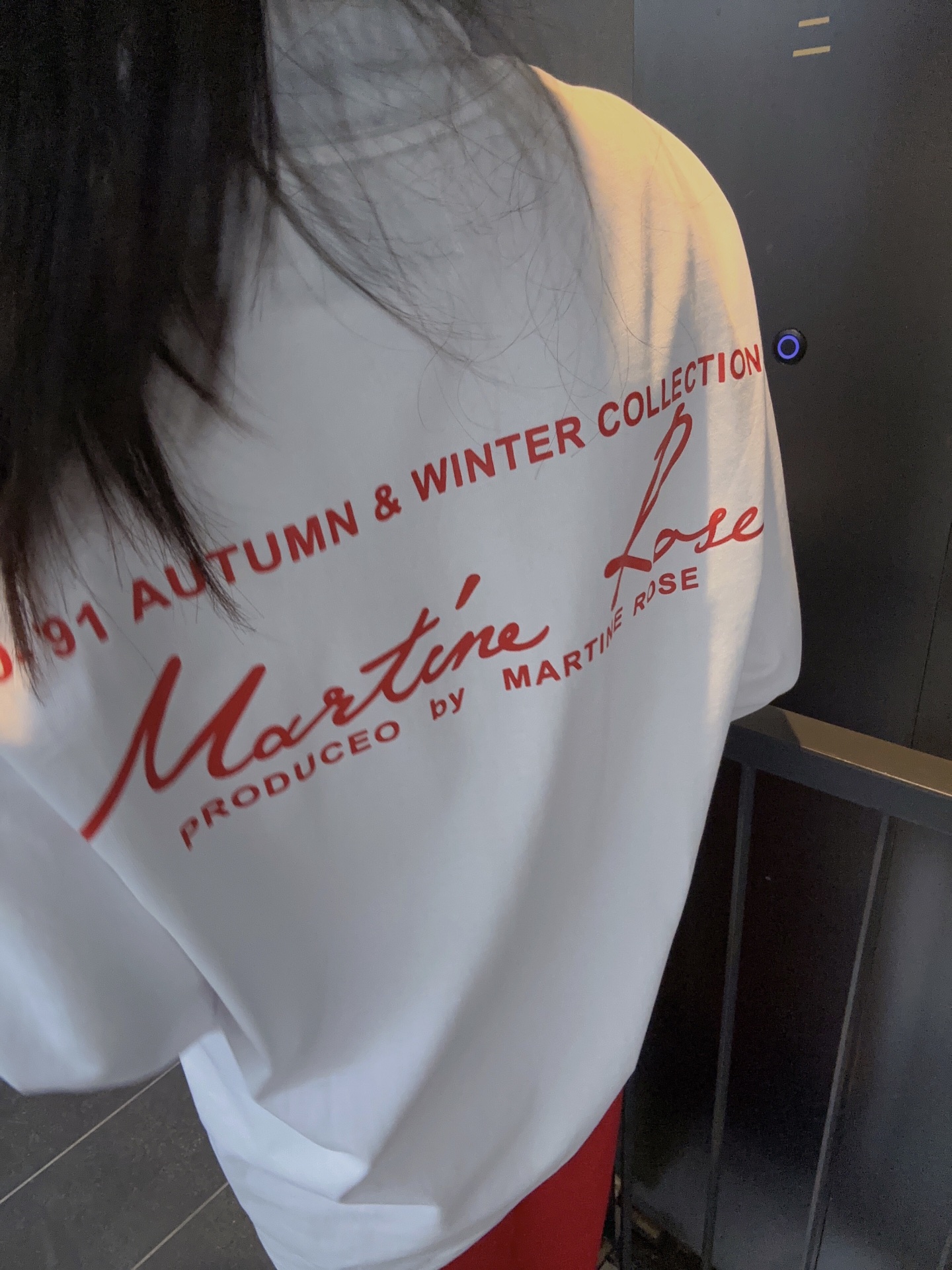 お得100%新品 マーティンネックレス偽物 純綿 トップス 長袖 tシャツ シンプル ハイネック カシュクール ホワイト_6