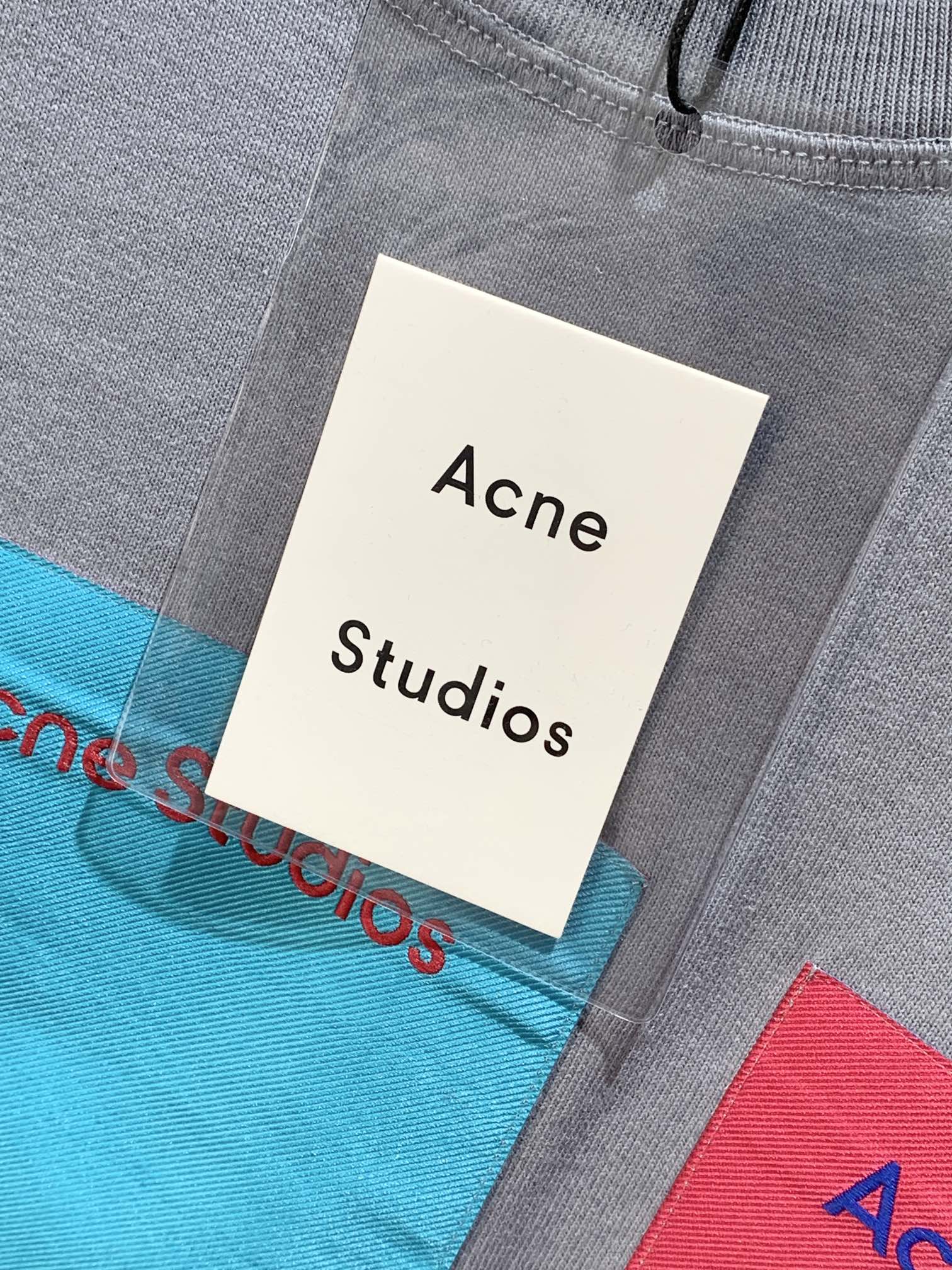 アクネストゥディオズ tシャツ レディーススーパーコピー トップス 純綿 柔らかい 丸首 人気品 3色可選 グレイ_6