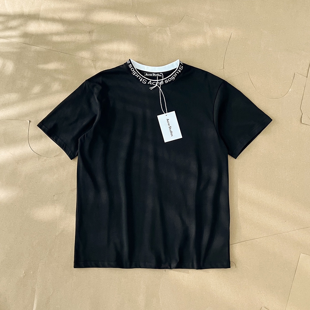 人気定番 アクネストゥディオズ シャツスーパーコピー トップス 純綿Tシャツ 半袖 柔らかい プリント 夏服 人気 3色可選_1