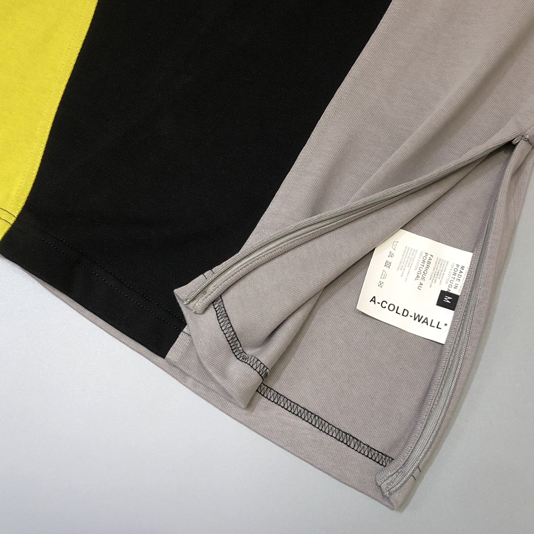 ア・コールドウォールtシャツｎ級品 純綿 トップス ゆったり 半袖 スプライス服 芸術感 柔らかい ブラック_7